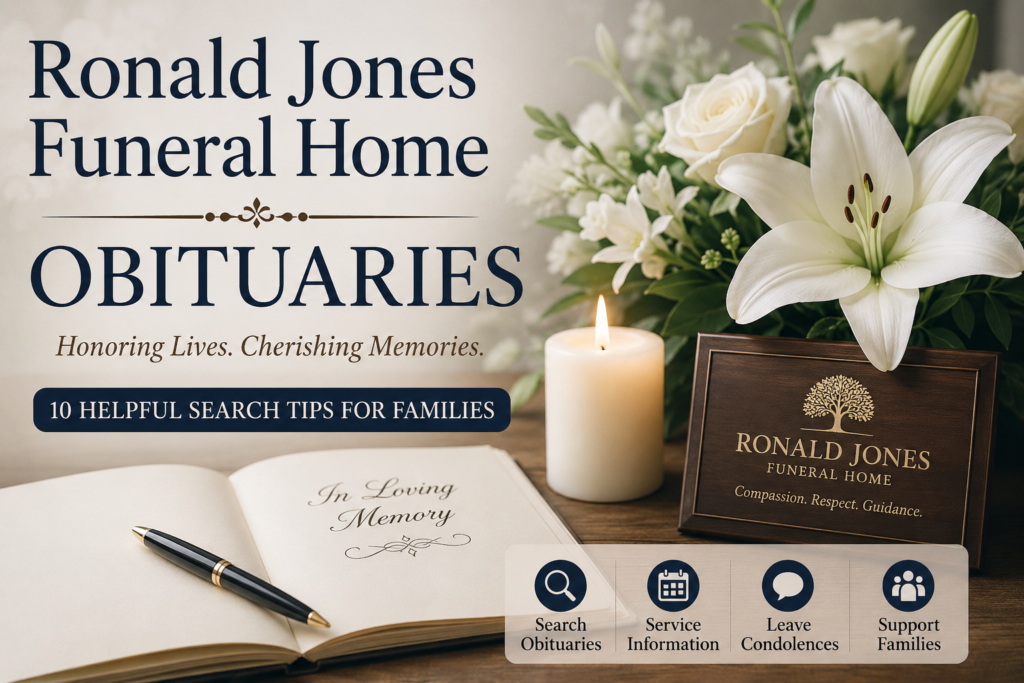 Ronald Jones Funeral Home Obituaries: 10 Helpful Search Tips for Families