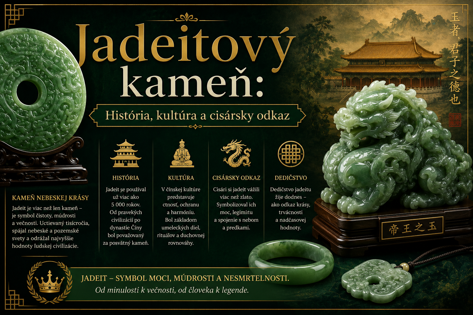 Jadeitový kameň: História, kultúra a cisársky odkaz